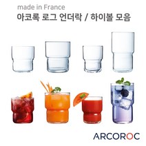 아코록 로그 언더락 하이볼 업소용 양주잔 위스키 물 주스 커피 까페, 아코록 로그하이볼 160ml