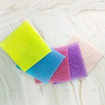 하트 뽁뽁이 포장 택배 안전 에어캡 20X20cm, 그린, 1개