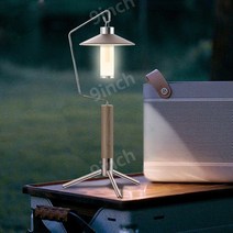 BATOT-휴대용 테이블 접이식 스탠드 캠핑 라이트, 3000mAh 은빛