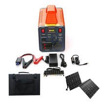 아우스 JE 577Wh 156000mAh 초대용량 캠핑용배터리 파워뱅크 220V 인버터 태양전지판 태양열패널 태양열집열판 점프스타터 랜턴 낚시랜턴 낚시후레시 캠핑카 차박용품, 파워뱅크(577Wh)+태양열패널(100W)