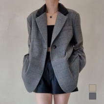 아나카프리 미니멀 헤링본 울 자켓 CPG3SJK003M