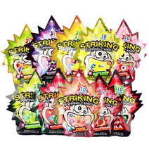 스트라이킹 팝핑캔디 8종묶음 레몬 사과 딸기 콜라 블러드오렌지 복숭아 블루베리 수박, 4세트