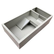 반수생 산란장 커먼머스크 거북이 사육장 육지 60x35cm, 베이지 60x35cm (플라스틱 다리 포함)
