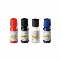 스탬프 번짐없는 내유성 내열성 특수잉크 리필 55ml STSG 1, 적색[6090206]