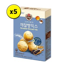 백설 오븐용 깨찰빵믹스500g, 500g, 5개입