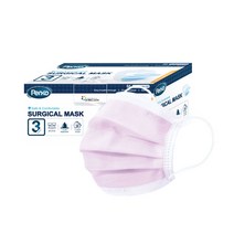 펜코 국내생산 덴탈 마스크 50매 블루 핑크 블랙 식약처허가 비말차단 3중필터, 핑크 1+1