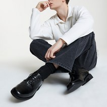 블랙도트 남성 가죽 브룩스 레이스업 로퍼 RZ93