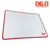 BOB 밥패드 오바로크 화이트 게이밍 마우스패드, 1개