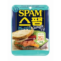 CJ제일제당 스팸 싱글 25% 라이트 햄, 80g, 20개