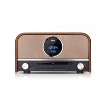 레트로 블루투스 오디오 HIFI CD플레이어 AUX USB MP3 FM라디오 알람 시계