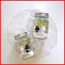 (손잡이용기 2개만들기) 목도리토끼-크리스마스 양초 젤캔들 키트 만들기(100ml/2), 유칼립투스, 그린