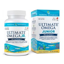 Nordic Naturals 노르딕 내츄럴 얼티메이트 주니어 오메가3 680mg 미니 소프트젤 90정, 90개입, 1개