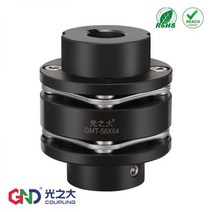 커플러 샤프트 커플링 호환 GMT 45# 스틸 스텝 더블 다이어프램 키웨이 시리즈 커플 링 D19mm L27mm, GMT-19X27-2x4