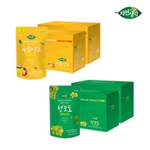 희창 자연생각 아이스티 애플망고/청포도 190ml x 20입 파우치 음료, 청포도 190mlx20입