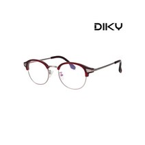 [DIKY] 디키 DK508_SL_WN_46 라운드 하금테 패션 안경테