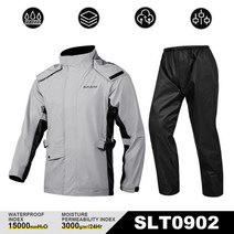 바이크부츠오토바이 비옷 방수 바이커 레인 커버 여성 남성 자켓 바지 캠핑 하이킹 낚시 의류, 05 SLT0902-Gray