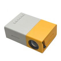 빔프로젝터 가정용 캠핑용 YG300 휴대용 1080P 홈 시어터 시네마 Usb Hdmi 호환 AV SD 미니 USB Led 프로젝터 오피스 오디오 비디오 용품, 01 yellow_03 AU 플러그