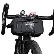 라이노워크 X21921 자전거 방수 핸들바 가방 숄더백 겸용, MATTE BLACK