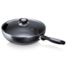 베카 PRO induc 웍팬 28cm 유리뚜껑 포함, 단품