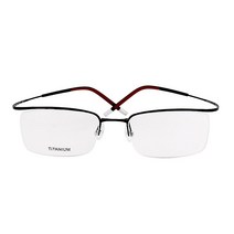 초경량 티타늄 반무테 안경테 나사없는 일체형 눈썹안경