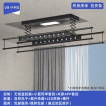 자동 미니 스텐 베란다 행주 대형 전동건조대 스마트리모콘 발코니 건조대 가정용건조대 쿨링건조대, 08 8FMS블랙미가app지적 제어 풍건