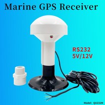 광대역 저전력 mfd rns 해양 gps 232 수신기 rs232 gps 외부 보트 선박 해양 라디오 gps 안테나 수신기 모듈 nmea0183 4800 전압 5v12v, 전압 12v(7-28v)