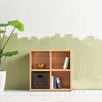 [히트디자인 OEM] 슬림하고 깔끔한 디자인과 실용적인 수납력을 가진 2단 다용도 수납 책장 840 사이즈_국내생산 공장직송_특가상품, 아카시아