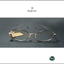 버킷리스트 써밋 아르볼 Arbol COL 1 블랙 & 골드 베타티타늄 타원형 메탈 안경