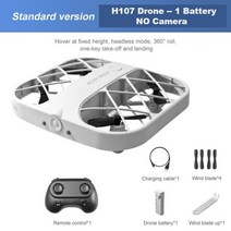 rc 비행기 여객기 입문 JJRC 4K WiFi 카메라가 장착된 미니 그리드 쿼드콥터 드론 4 채널 헬리콥터 장난감 헤드리스 360도 플립 어린이용 LED RC 장난감, White-1B-NoCamera
