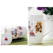 예쁜머그컵 카페 머그컵 카페잔 700ML 본 차이나 빅 커피 머그 세라믹 텀블러 티 타임 라지 크리스마스 컵 선물 도자기 에나멜 타자, 에프