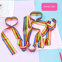 2M 4M 다채로운 체육관 리본 댄스 리듬 예술 체조 발레 스트리머 달리기 막대 무지개 스틱 훈련, BH96-색상+4 meters