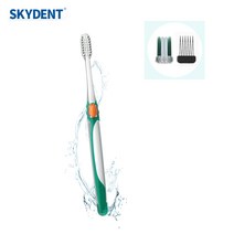 SKYDENT No.32 Extra Slim 100% 미세모 칫솔 엑스트라 슬림 치솔 잇몸 질환 부드러운 치주 환자용 성인용 스카이덴트, 1개, 1개