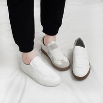 [천삼백케이] [디아] 르본 국산 남녀커플 독일군 밴딩 스니커즈 슬립온 3cm