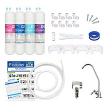 직수형 언더싱크 DIY 정수시스템 1년세트 소아답터포함 FTN-1500, 상세 설명 참조, 1개