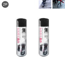 신발 미끄럼방지 임시용 스프레이 550ml 2P 빙판길 눈길 작업현장 밑창 논슬립제, º《본상품◁?