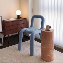 로얄다이아 롤체어 롤스툴 부클레미드센츄리모던 뉴트로 카페의자 인테리어의자 콘솔체어 화장대의자 양털체어, 롤체어 - 브라운, 1개