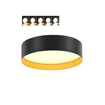 CLOUDY BAY 5CCT 13인치 2000LM 매우 밝은 LED 플러시 마운트 천장 조명 기구 내부 골드 매트 블랙 2700K3000K3500K4000K5000K 가능 1, 13 Inch