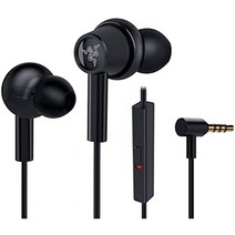 레이저 xplus pro razer 해머헤드 듀오 콘솔 rz12-030200-r3m1 게임용 이어폰 검정 0.1인치(3.5mm) 하이브리드 드라이버 마이크 포함 인타입, 검은색