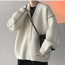 카디건 v 넥 스웨터 코트 새로운 캐주얼 싱글 브레스트 니트 스웨터 가을 겨울 느슨한