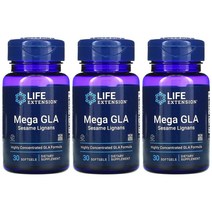 라이프익스텐션 감말리놀렌산 참깨 리그난 30정 Mega GLA 3개묶음