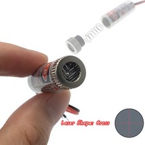 측정 각인 컷팅 650nm 5mW 레드 포인트/라인/크로스 공구 모듈 헤드 유리 렌즈 초점 조절 가능 다이오드, cross_3V-5V