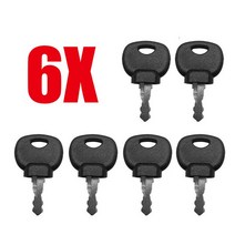 키케이스 JCB Bomag Dynapac Terex Vibromax 용 중장비 점화 키 1/14607 개 뉴홀랜드 볼보 포드 Moxy 트랙터 굴삭기, [03] 6PCS, 6개