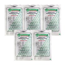 삼락 라텍스 진료용 글러브 M사이즈 위생용장갑 니트릴 수술용 진료용 장갑 5개, 중(M)