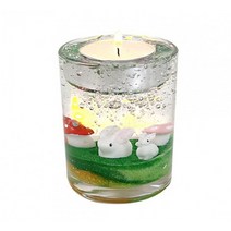 (TD) 토끼 봄동산 젤양초 만들기 - 1인, 상세페이지 참조, 상세페이지 참조