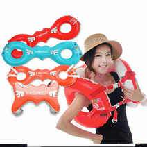 HERC어깨형튜브 바캉스 물놀이용품 물놀이튜브 성인, 09.라이프가드 구명조끼-고급형(중)