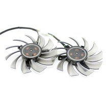 그래픽카드 ASUS MSI GTX 1050 TI Radeon Sapphire 6930 7850 550 770 Ti HD 비디오 카드 냉각용 4Pin T128, 02 2 FAN