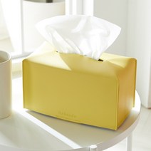 레피나도 각티슈 커버 사각 휴지 케이스 인테리어 소품 화장지 가죽, CTL-옐로우티슈커버