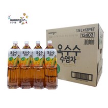 웅진식품 옥수수 수염차 1.5L 대용량, 4개