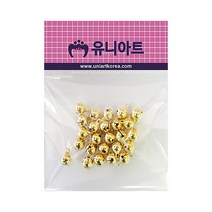 유니아트 2000 미니방울 금색 미니방울 10mm, 3개
