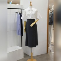 지컷 뒷밴딩 버튼디테일 롱 스커트(7223235002)